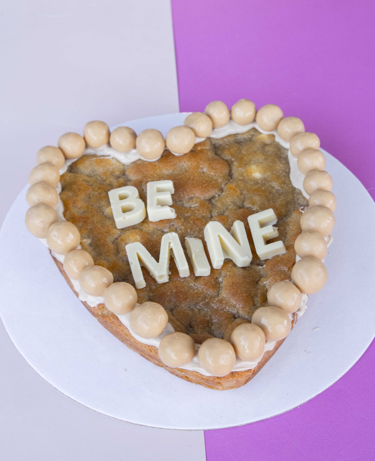 Heart COOKIE PIE with personalized text