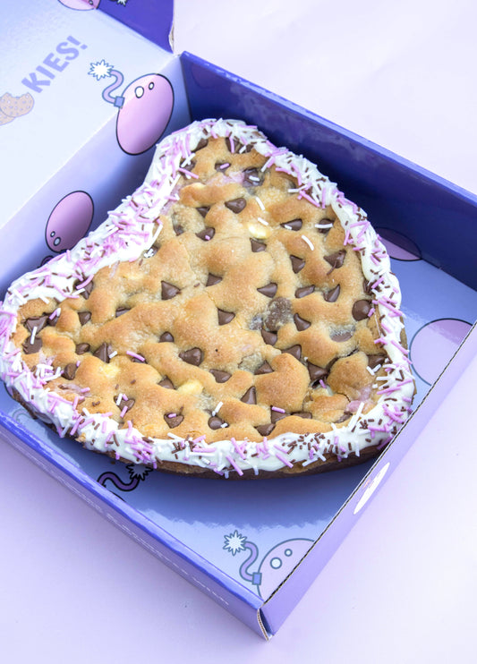 Heart COOKIE PIE with personalized text